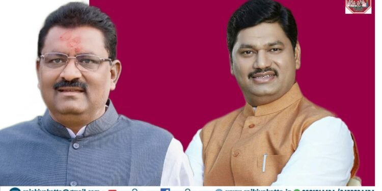 मंत्री धनंजय मुंडे व आमदार सुरेश धस यांचा व्हॅलेंटाईन डे साजरा,भेटीची जोरदार चर्चा