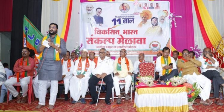 कळंबमध्ये विकसित भारत संकल्प मेळावा संपन्न, पक्षप्रवेशातून भाजपला बळ