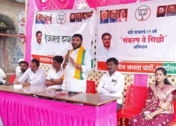 धाराशिव भाजपचा ४७ वा ‘जनता दरबार’ खामसवाडीत उत्साहात पार