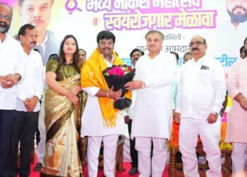 भाजपा युवा नेते शंतनू पायाळ यांनी आयोजित केलेला नोकरी महोत्सव व स्वयंरोजगार मेळावा उत्साहात संपन्न